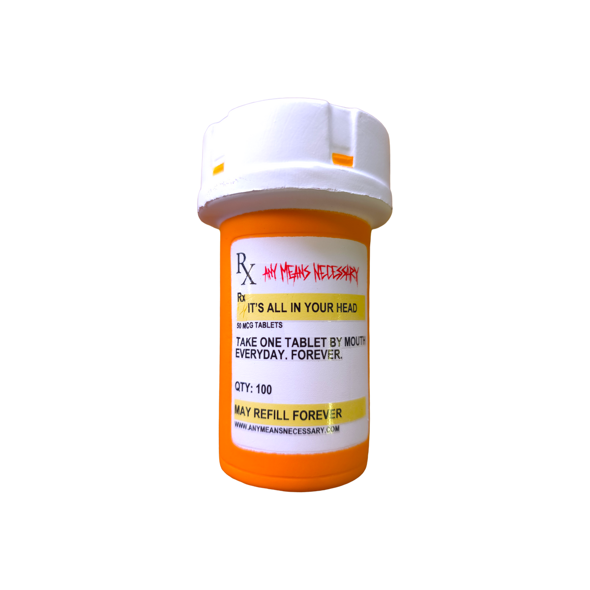 It's All In Your Head Pill Bottle Stress Ball
