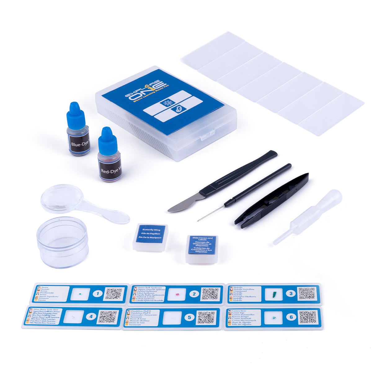52-Piece Microscope Slide Kit
