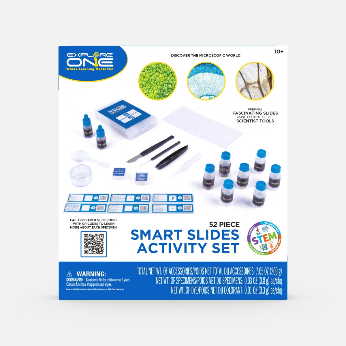 52-Piece Microscope Slide Kit