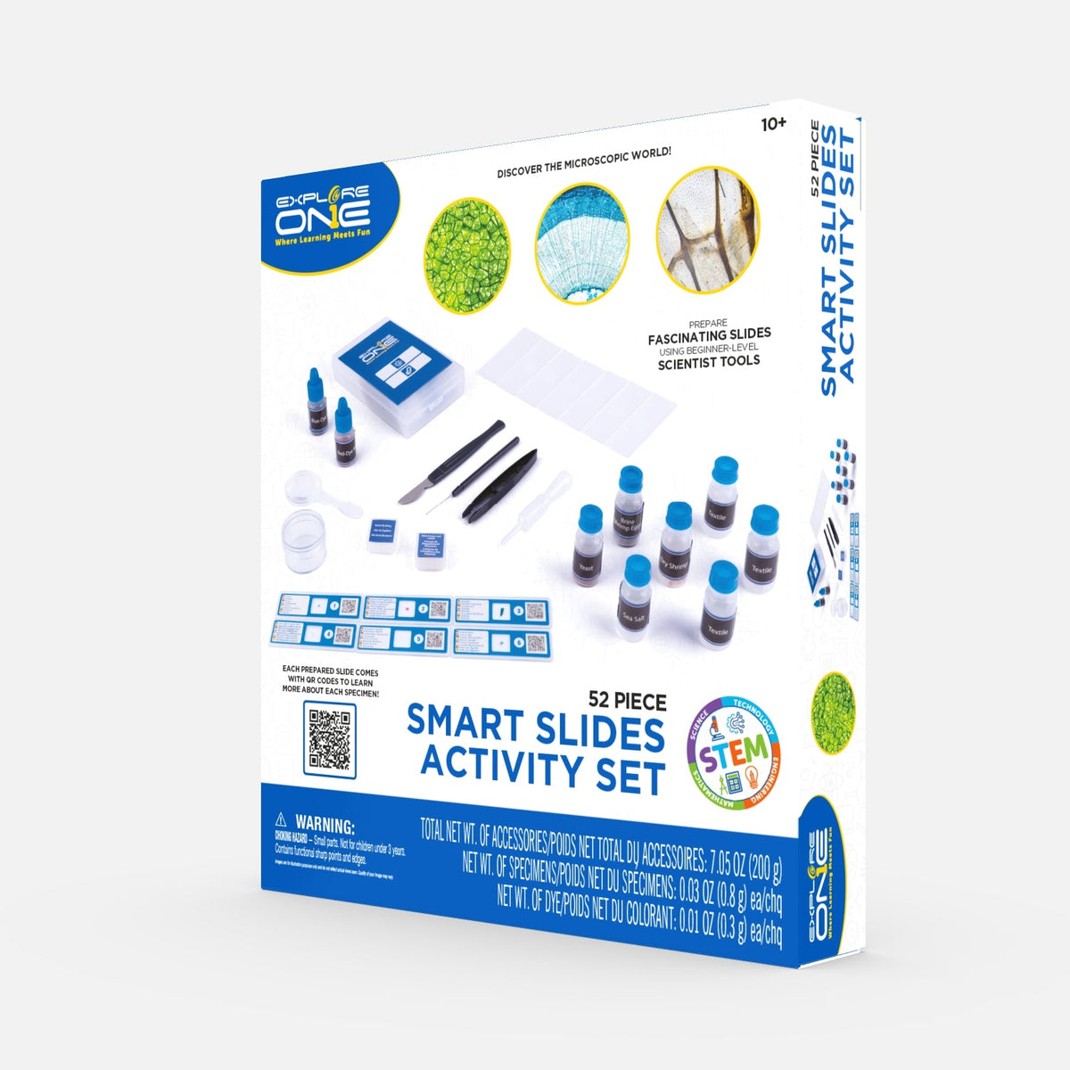 52-Piece Microscope Slide Kit