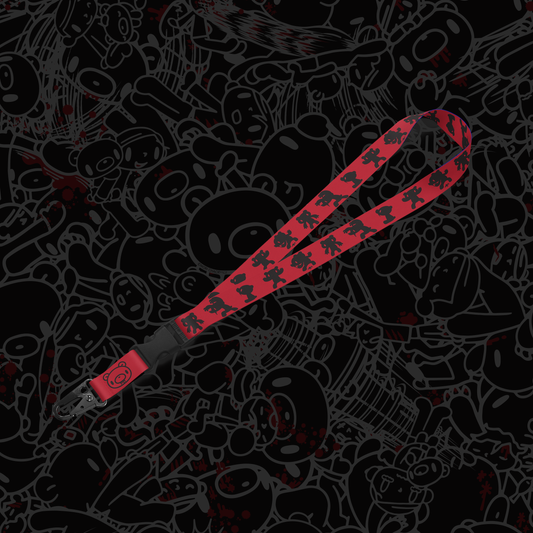 Gloomy Bear Silhouette Lanyard