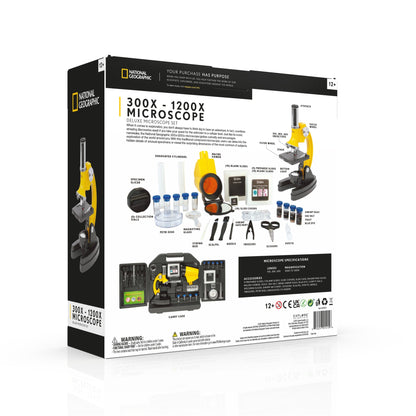 300x–1200x Microscope Kit