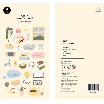 Suatelier Lazy Sunday Stickers