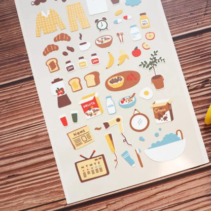 Korean Breakfast Sticker Set