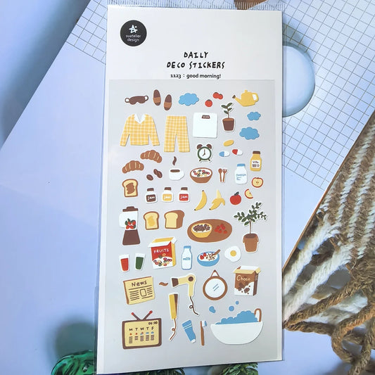Korean Breakfast Sticker Set