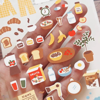 Korean Breakfast Sticker Set