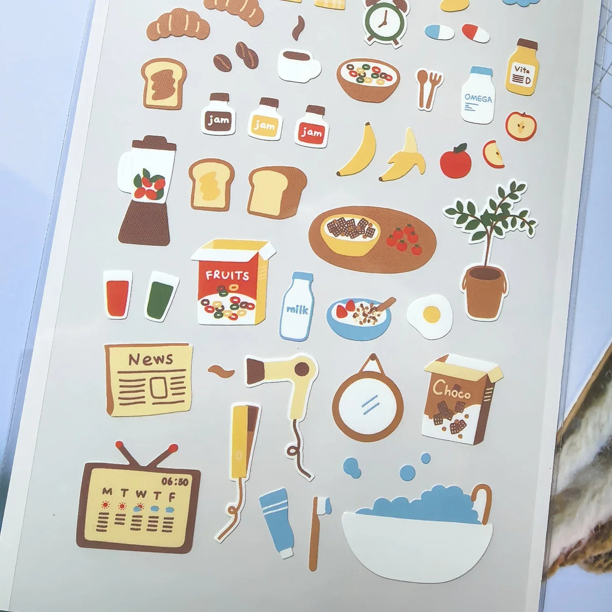 Korean Breakfast Sticker Set