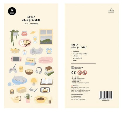 Suatelier Lazy Sunday Stickers