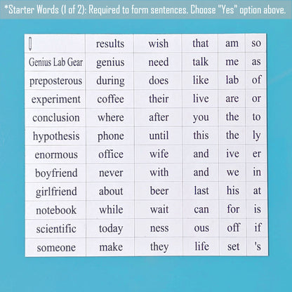 Science Basics Word Magnets
