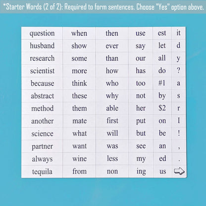 Science Basics Word Magnets