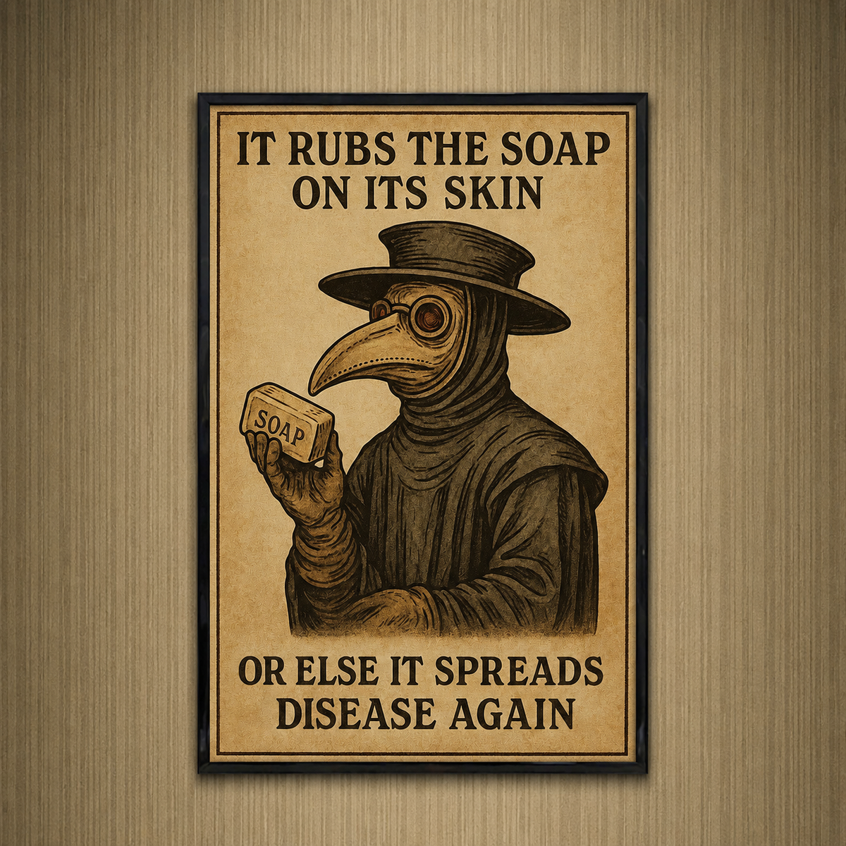 It Rubs the Soap on Its Skin Print