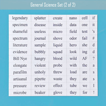Science Basics Word Magnets