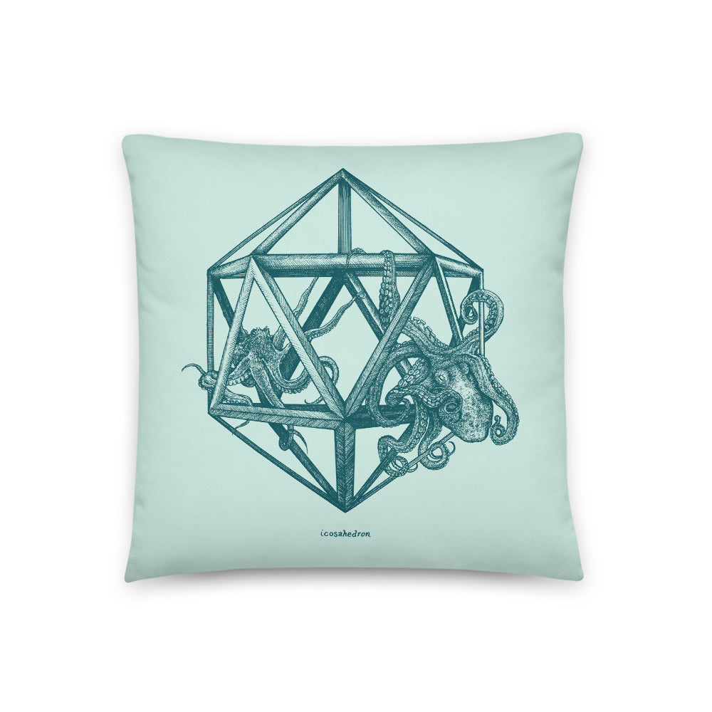 Icosahedron Throw Pillow