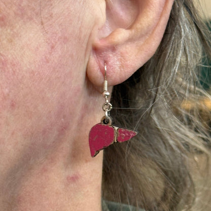 Human Liver Earrings