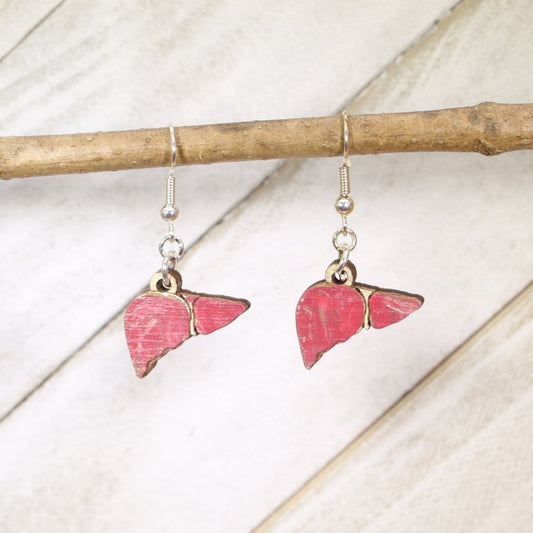 Human Liver Earrings