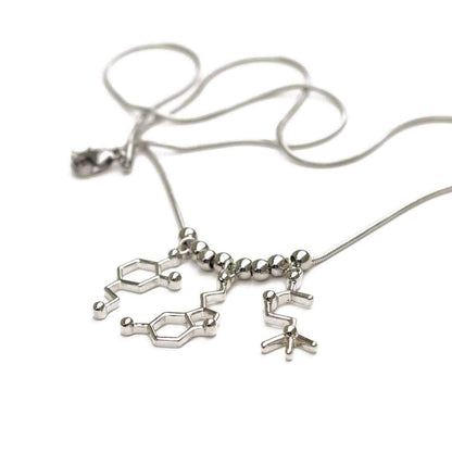 Neurotransmitter Molecules Necklace